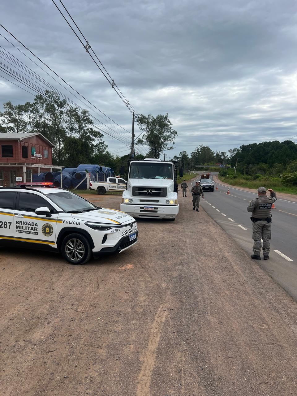 Brigada Militar realiza Operação Truck para reforçar combate ao roubo de cargas em Alvorada